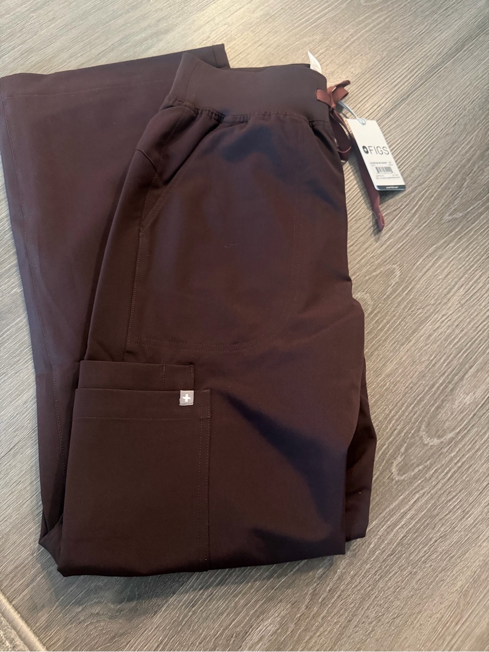 Figs Isabela Wide-Leg in Espresso - Picture 2 of 4